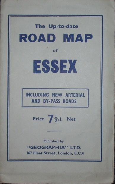 The Up-to-Date Road Map of Essex, 1942 (?), cover
